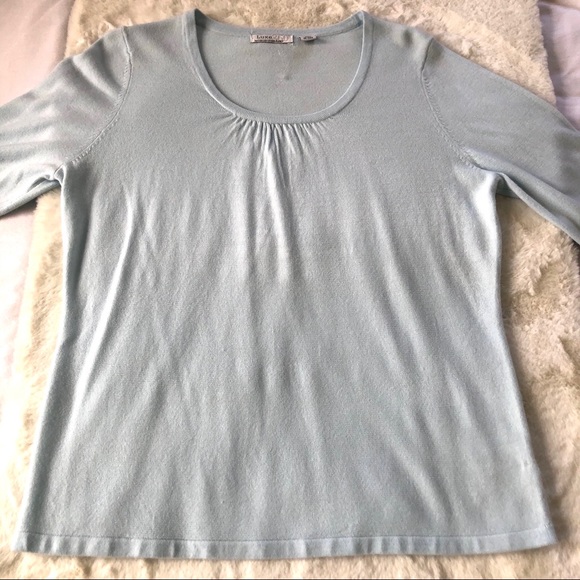 Luxe 360 by Mercer Street Studio Blue knit Top - Picture 5 of 7